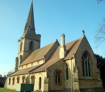 The church from the south-east January 2011